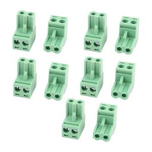 lot 16160 image: uxcell 10Pcs KF2EDG 5.08mm Pitch 2P Pluggable Teminal Blocks Connector Socket