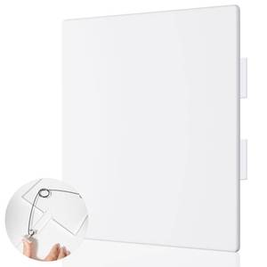 lot 16169 image: Morvat Adjustable Spring Access Panel 12x12 Inches, for Drywall, Ceiling, Electrical, Plumbing Heavy-Duty & Easy Install, Wall Hole Cover Plate, White  Fits 7.5x8.5 - 12x12 Inches  (1-Pack)
