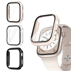 lot 16187 image: COMMUTER 3 Pack Case with Tempered Glass Screen Protector for Apple Watch SE(3nd) 2025 SE 21 Series 654 40mm, Hard PC Ultra-Thin Cover for iwatch SE 3SE 2SE654 40mm, BlackClearStarlight