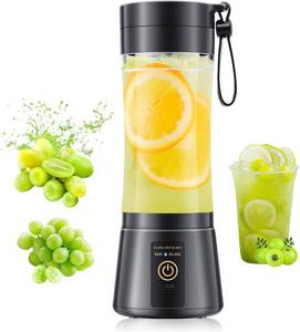 lot 16207 image: Portable Blender Personal Size Blender - 12 Oz Travel Cup Make Shakes and Smoothies, Cordless & USB Rechargeable, Freshly Squeezed in PicnicSportsOffice