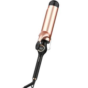 lot 19484 image: Large Curling Iron 2 Inch, Ceramic Long Barrel Hair Curling Wand, Hair Styling Tool, Dual Voltage, LCD Display, Black