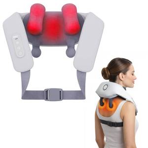 lot 19490 image: Shiatsu Neck and Back Massagers with Heat, 150 Mins Uses, 4 Modes & Adjustable Massage Head, Electric 3D Deep Tissue Kneading for Shoulder, Leg, Muscle Soreness, Pain Relief, Relaxation for Women, Men