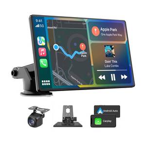 lot 19493 image: 2026 Enhanced Carplay Screen for Car - 7 HD Portable Carplay & Android Auto with Bluetooth, HD Backup Camera, GPS Navigation, Siri, FM Radio, AUX, and Mirror Link �� Compatible with All Vehicles