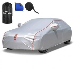 lot 19574 image: Ngwytong Car Cover, 360° Underbody Wrap Design, All-Weather Waterproof Car Cover, Suitable for Sedans, Vehicle Body Length 186 to 193 Inches