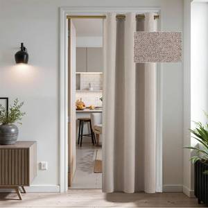 lot 20440 image: RYB HOME Blackout Doorway Curtain, Privacy Door Curtain for Closet, Thick Linen Thermal Insulated Room Darkening Grommets Drape for FrontStorage RoomBedroom, Linen, W42 x L80, 1 Panel