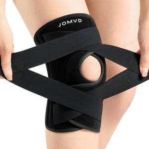 lot 20464 image: JOMVD Knee Brace for Knee Pain, Meniscus Tear, Adjustable Knee Support with Side Spring Stabilizers for ACL, MCL, Arthritis, Patella Stability, Knee Pain Relief, Injury Recovery, Women and Men, Medium