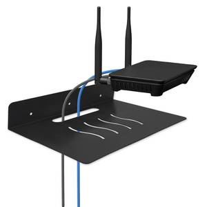 lot 20488 image: MZDMY Steel Floating Shelves for Wall,Small Wall Shelf��Suitable for Bedroom, Living Room, Bathroom, Kitchen, Office (Black, 9.06x6.89 in)