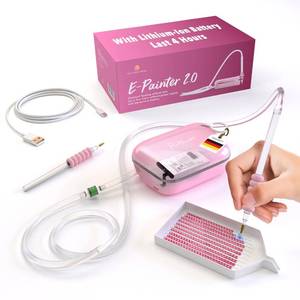 lot 20492 image: Picmondoo Electric Diamond Painting Pen �� Wireless Vacuum Diamond Art Pen, Waxless Diamond Painting Tool Kit with Pump & Accessories for Fast & Easy Diamond Art, AB Stones Compatible (Pink, 2 Gear)