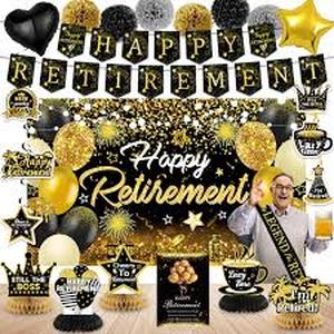 lot 12374 image: Happy Retirement Party Decoration Kit