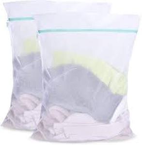 lot 20422 image: Clear Mesh Storage Bags for Laundry