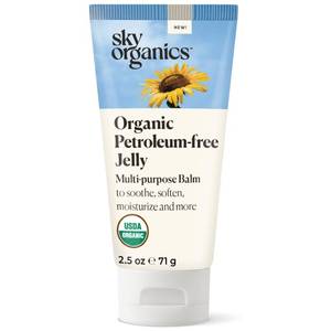 lot 4396 image: Sky Organics Organic Petroleum-free Jelly, Multi-Purpose Skin Care Balm with Organic Shea Butter, Coconut Oil, Olive Oil & Vitamin E, Moisturizing Lip Balm & Moisturizer for Dry Skin, 2.5 Oz