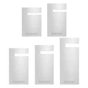 lot 4399 image: BENECREAT 5 Sizes Stainless Steel Tassel Maker Tool, Rectangular Knitting Tool, Lattice Tassel Maker Knitting Craft Tools for Lace and Knot Weaving, Handicrafts