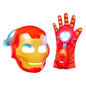 lot 4409 image: Marvel Iron Man and His Awesome Friends High-Tech Hero Role Play Set, Iron Man Mask and Electronic Glove, Super Hero Toys for Kids, Ages 3
