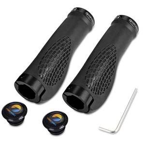 lot 4415 image: TOPCABIN Ergonomic Design Bicycle Handlebar Grips Widen Holding Surface (Black)