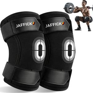 lot 4455 image: Jaffick Knee Sleeves (1 Pair),Double Layer Compression Knee Braces for Suitable for Squats, Weightlifting, Powerlifting, Gym Exercises, Unique Pressure Belt Design��7MM Neoprene Sleeves