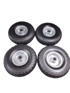 lot 5442 image: Pneumatic Wheels with Accessories Bundle