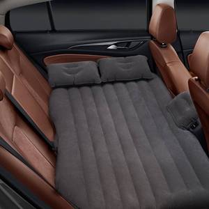 lot 5457 image: Car Bed - Camping Mattress for Car - Portable Travel Sleeping Bed Inflatable Mattress - Air Bed for Car Universal SUV Extended Air Couch with Two Air Pillows - Black