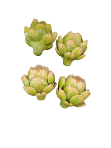 lot 6121 image: Artificial Artichoke Decorative Set of 4