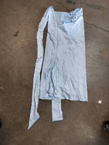 lot 6132 image: DIWIDI Brand Womens Light Blue Wrap Dress Size XS