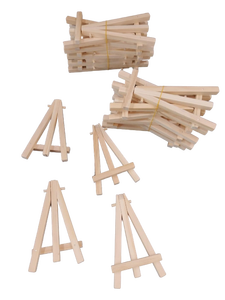 lot 6149 image: Small Wooden Display Easels Set of approximately 20