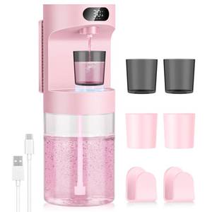 lot 6182 image: Automatic Mouthwash Dispenser for Bathroom,20.29 oz Touchless Electric Mouth Wash Dispensers Bathroom Accessories Set with 4 Magnetic Cups,4 Modes Wall Mounted Mouth Wash Dispenser for Home & Kids