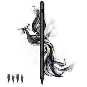 lot 6197 image: Stylus Pens for Touch Screens Power-Display Tablet Pen POM Tip Magnetic Digital Touch Pen Compatible with iPhoneiPadiPad ProLenovoand Other iOSAndroid Smartphone and Tablet Devices (Black)