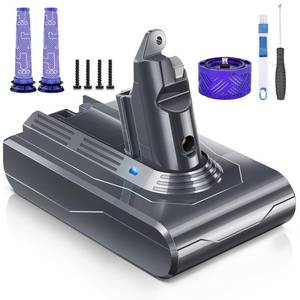 lot 6202 image: Morpilot Battery Replacement for V6, 21.6V 8000mAh Li-ion Battery Compatible with V6 Animal V6Absolute V6Motorhead V6Fluffy SV03 SV04 SV05 SV06 SV07 SV09 DC58 DC59 DC61 DC62 DC72 DC74 Vacuum Cleaner