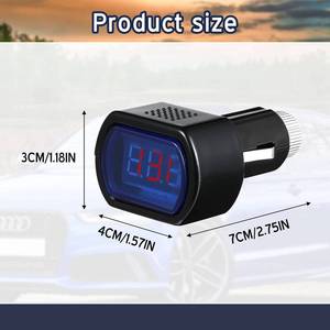 lot 6219 image: A1 Pieces DC 12V-24V LED Digital Car Voltmeter Vehicle Voltage Gauge Monitor for Auto Car Motorcycle Truck