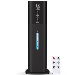 lot 6232 image: Humidifiers Large Room Bedroom with 7 Colors Light, 2.1Gal(8L) 3 Speed Quiet Ultrasonic Cool Mist Humidifier with 360° Nozzle, Humidity Setting, Timer,Aroma Box for Home Plant Baby Yoga Sleep (Black)