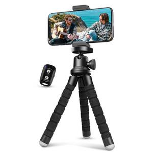 lot 6253 image: Aureday Phone Tripod, Flexible Tripod for iPhone and Android Cell Phone, Come with Wireless Remote and Clip for Video RecordingVloggingSelfie
