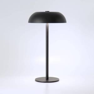 lot 11755 image: Portable Mushroom Table Lamp with 5200mAh Battery, Cordless LED Night Light with Stepless Dimming, 3 Color Modes & Adjustable Height for Bedroom, Patio, Bar Decor and Coffee Shop Ambiance (Balck-tall)