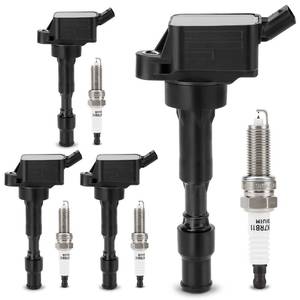 lot 11836 image: UF816 Ignition Coil & 9723 Double Iridium Spark Plug for Hyundai 16-20 Elantra,18-21 Kona,15-19 Sonata,19-21 VelosterKia 17-22 Forte,20-22 Forte5,17-20 Optima,21-22 Seltos,19-22 Soul 273002E601