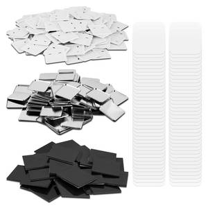 lot 11846 image: 100 Sets 50mm Square Magnets Supplies 1.97 Fridge Magnet Maker Supplies DIY Fridge Magnets Making Set for Square Magnets Maker, Including Metal Cover, Mylar, Plastic Back Cover&Soft Magnet