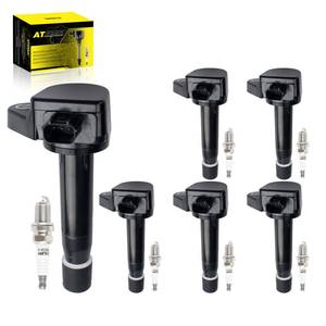 lot 11847 image: ATURMC Set of 6 Ignition Coils Pack UF603 & Iridium Spark Plug Compatible with 2008-2012 Honda Accord 2011-2017 Odyssey Ridgeline Pilot Acura RL TL TSX ZDX RDX V6 3.5L 3.7L Replaces#UF624 5C1722 IC727