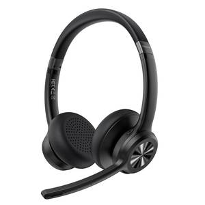 lot 11853 image: TECKNET Wireless Headset, Bluetooth Headset with Noise Cancelling Microphone - Rechargeable Bluetooth V5.2 Headphones, 50H Playtime & Mic Mute, On Ear Headphones for TruckerRemote WorkCall Center