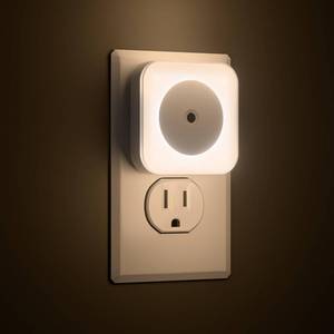 lot 12010 image: 4-Pack LED Night Lights Plug into Wall,Bright Nightlight Auto-OnOff and Dimmable,0.5W Plug in Socket Night Light,Smart Sensor,Daylight White,for Adults Kids Bedroom Bathroom Hallway Kitchen Decor (4)