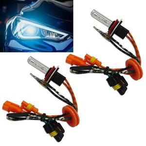 lot 12038 image: MLAHUIER 2 Pack H11 HID Xenon Bulbs for Car, IP67 Waterproof Hid Lights for Cars Headlights, 35W 8000LM 6000K Front Lighting Bulb with Stents Base for High Low Beam Bulb Replacement