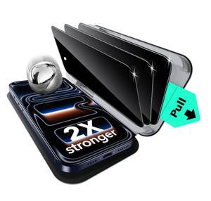 lot 12056 image: ESR 3 Pack for iPhone 17 Pro Max Privacy Screen Protector, Military Grade Shatterproof, 9H Hardness, Anti-spy Tempered Glass with UltraFit Tray