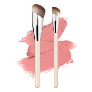 lot 12096 image: MUIIGOOD Concelar Brush Makeup Liquid Foundation Brush Angled Face Blush Brushes For A Sculpted Look, Great For Cream, Liquid Or Powder Blush Cheek Flawless Sculpting (2Pcs)