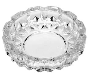 lot 12130 image: Deli Green Apple Crystal Heavy Glass Ashtray for Indoor and Outdoor Decorative (Round)
