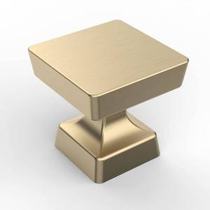 lot 12132 image: Asidrama 10 Pack 1-14 inch Brushed Brass Kitchen Cabinet Knobs Gold Dresser Knobs Drawer Knobs Cabinet Hardware Zinc Knobs for Dresser Drawers