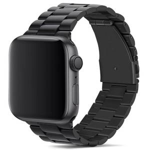 lot 12143 image: Tasikar Band Compatible with Apple Watch Band 49mm 46mm 45mm 44mm 42mm Premium Stainless Steel Metal Replacement Strap Compatible with Apple Watch Ultra 3 2 1 Series 11 10 9 8 7 6 5 4 3 2 1 SE, Black