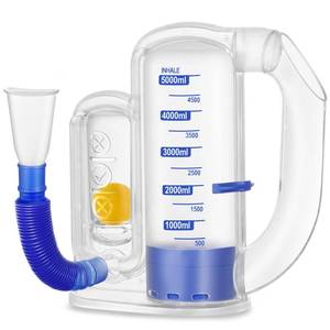 lot 12150 image: Breathing Exercise Device for Lungs, Lung Exerciser Device �� 5000ml Volumetric Deep Breathing Trainer with Flow Rate Indicator for Respiratory Health & Recovery