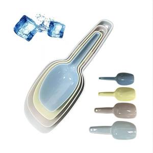 lot 12159 image: Plastic Scoops for Canisters Pack of 4, Colorful Ice Scoop for Freezer Kitchen Flour Dry Foods Candy Popcorn Coffee Beans Pet Food Scoops