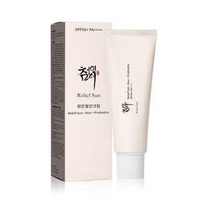 lot 12428 image: Relief Sun Organic Korean sunscreen SPF532432432biotics  Korean Skin Care Solution for All Skin TypesNourishing Skin Protection and UV Def��1PCS)