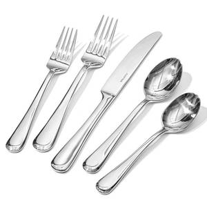 lot 14228 image: KINGSTONE 30 Pieces Silverware Set for 6, Premium Stainless Steel Flatware Set, Heavy Duty and Modern Design Cutlery Set, Mirror Polished, Dishwasher Safe