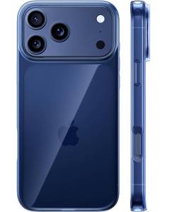 lot 14273 image: TORRAS for iPhone 17 Pro Max Case Crystal Blue, Anti-YellowingMilitary-Grade Protection, Ultra Slim Anti-Scratch Back, Soft Bumper, Non-Slip Protective Phone Cover, Blue 6.9