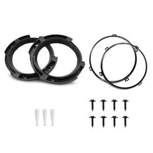 lot 14357 image: Aspaton 7 Inch Headlight Mount Bracket Retaining Bracket Ring kit Compatible with Wrangler JK Models 2007-2018 Front Left&Right Black