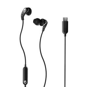 lot 14363 image: Skullcandy Set USB-C Wired Earbuds with Noise Isolating Fit, in-Line Microphone Call and Track Control for iPhone Android, Ear Gel Sizes Included for Custom Fit - True Black