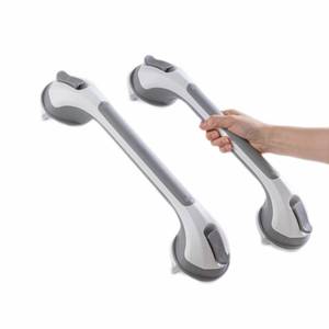 lot 15802 image: TAILI Grab Bars for Bathtubs and Showers 2 Pack Suction Grab Bar, Heavy Duty Shower Handle Removable Bath Handrails for Seniors and Elderly, Bathroom Safety Grip No Drilling Waterproof,Grey